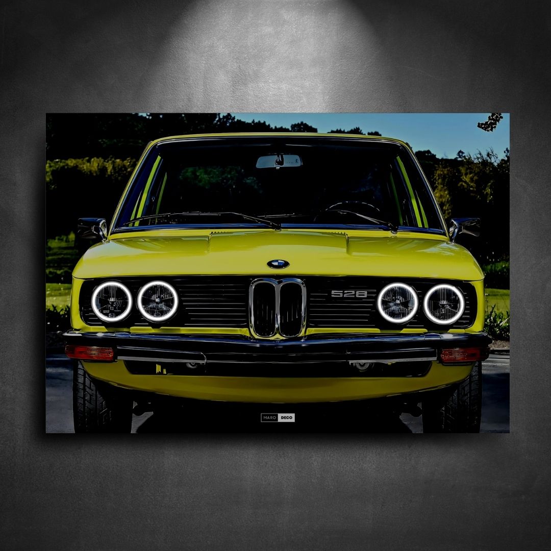 Tableau Néon BMW 528 (E12)-Marodeco