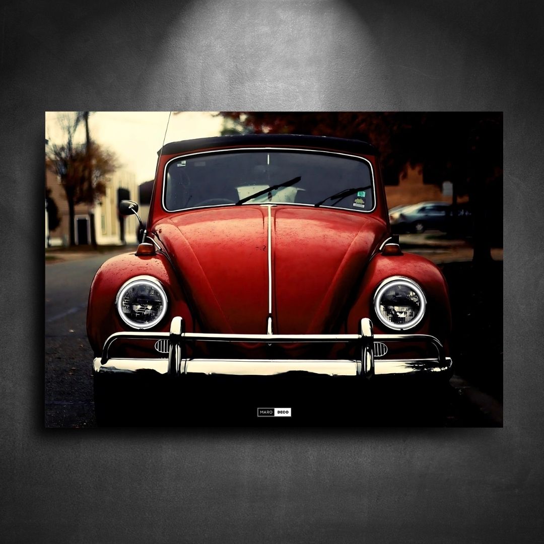 Art Print Neon Volkswagen Beetle Type The Global Automotive