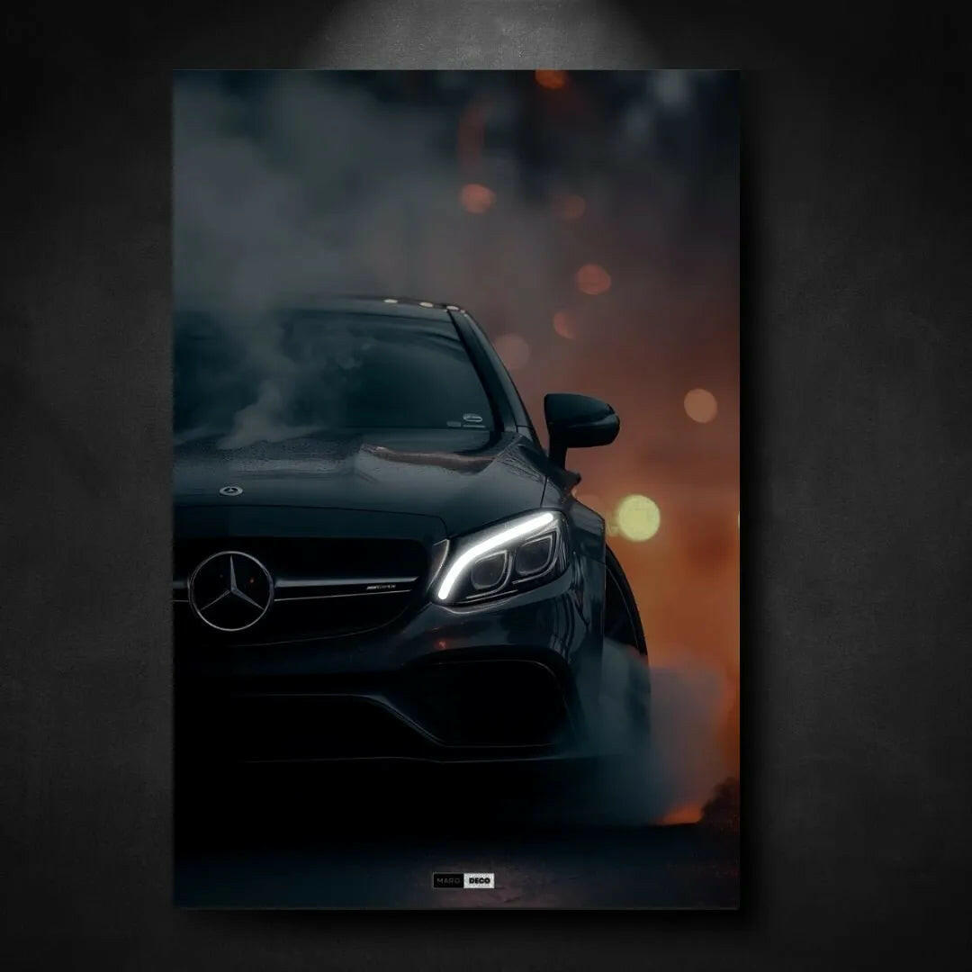 Tableau NÉON Mercedes AMG C63 - Marodeco