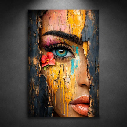 Blooming Eye Texture | Tableau Œil Abstrait Premium