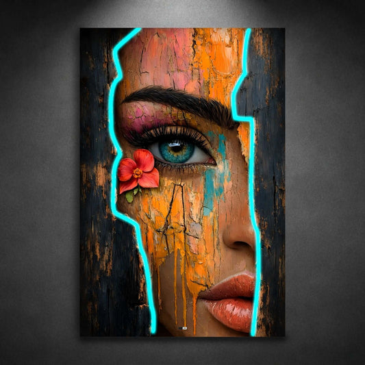 Blooming Eye Texture | Tableau Œil Abstrait Premium