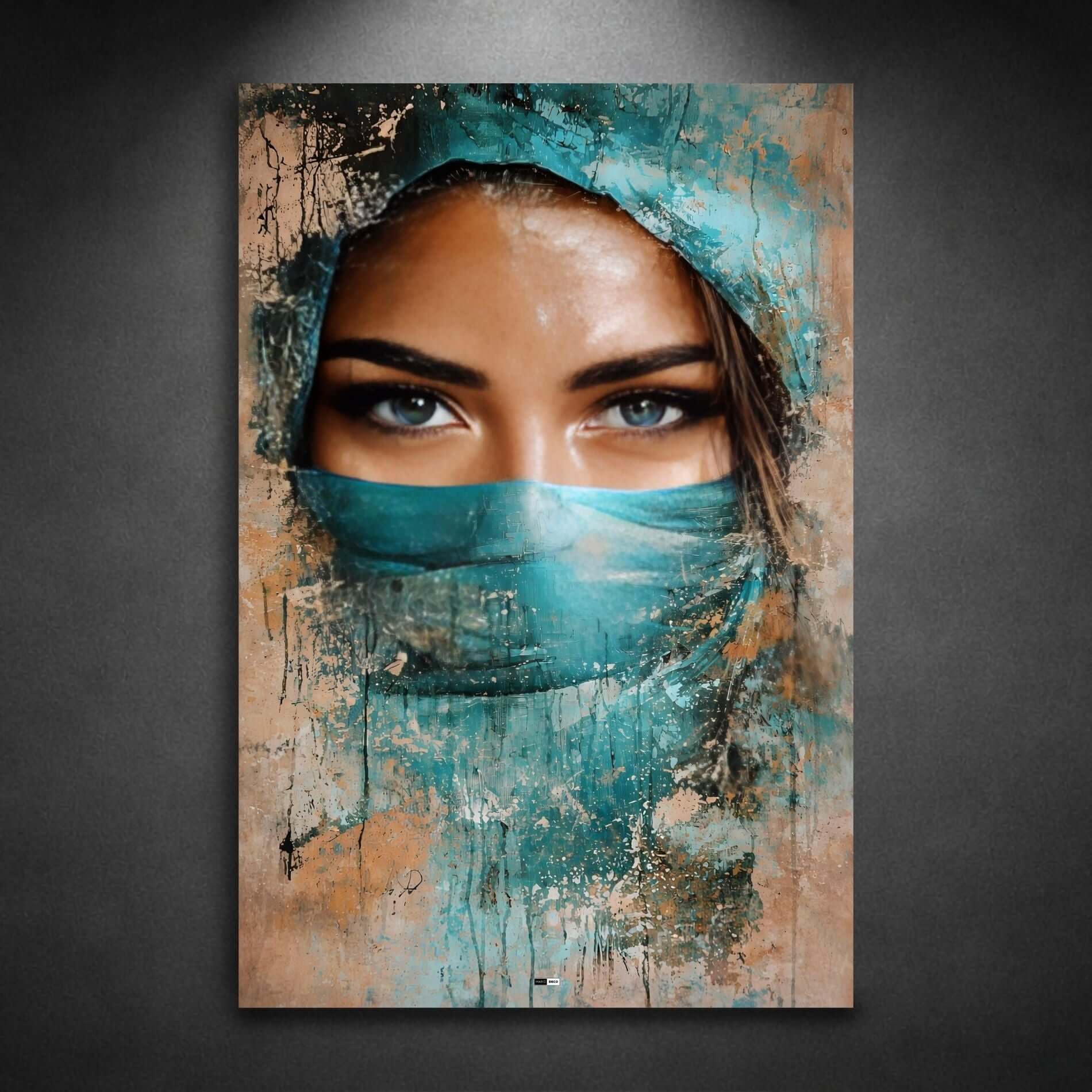 Veiled Gaze | Tableau Regard Abstrait Premium