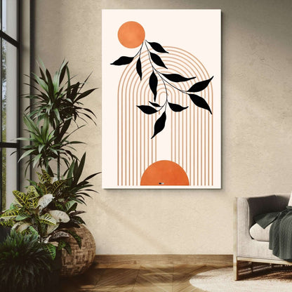 Botanical Arches | Tableau Abstrait Nature Premium