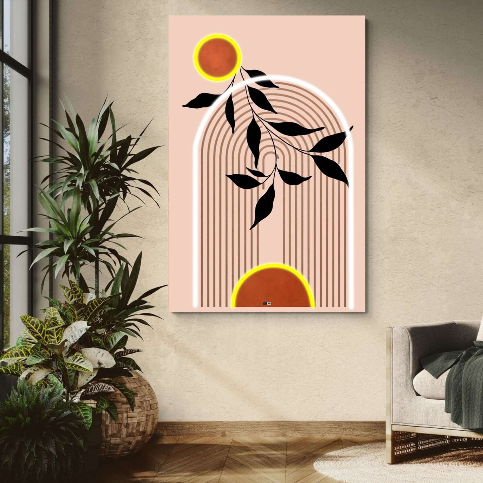 Botanical Arches | Tableau Abstrait Nature Premium