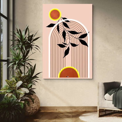 Botanical Arches | Tableau Abstrait Nature Premium