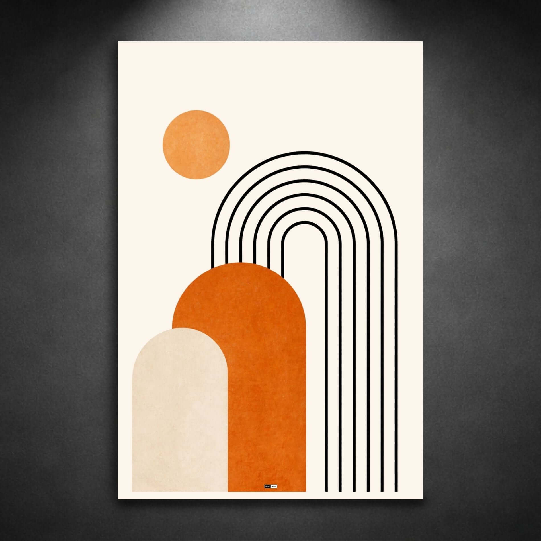 Desert Arches | Tableau Minimaliste Abstrait Premium