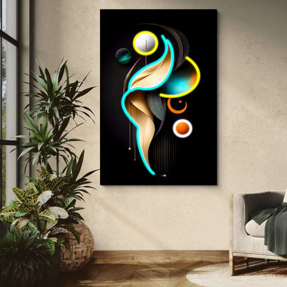 Celestial Flow | Tableau Abstrait Luxe Premium