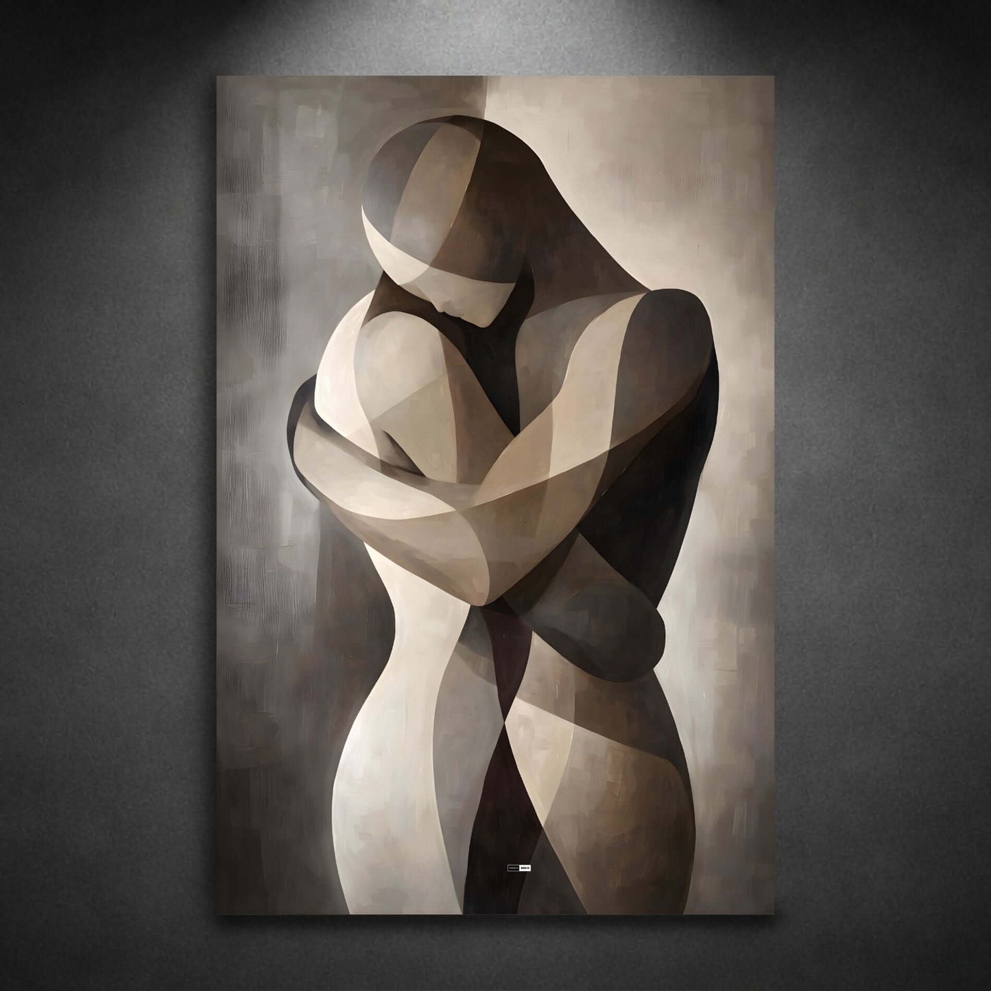 Silent Embrace Form | Tableau Abstrait Premium