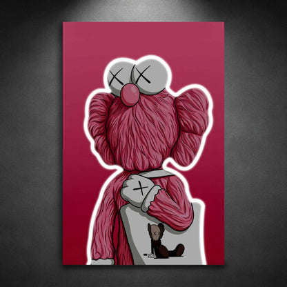 Pink Lonely Toy | Art Mural Street Premium