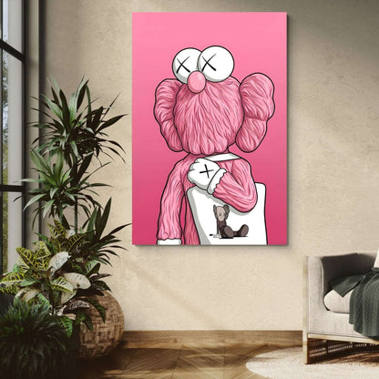 Pink Lonely Toy | Art Mural Street Premium