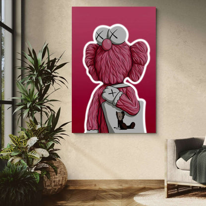 Pink Lonely Toy | Art Mural Street Premium