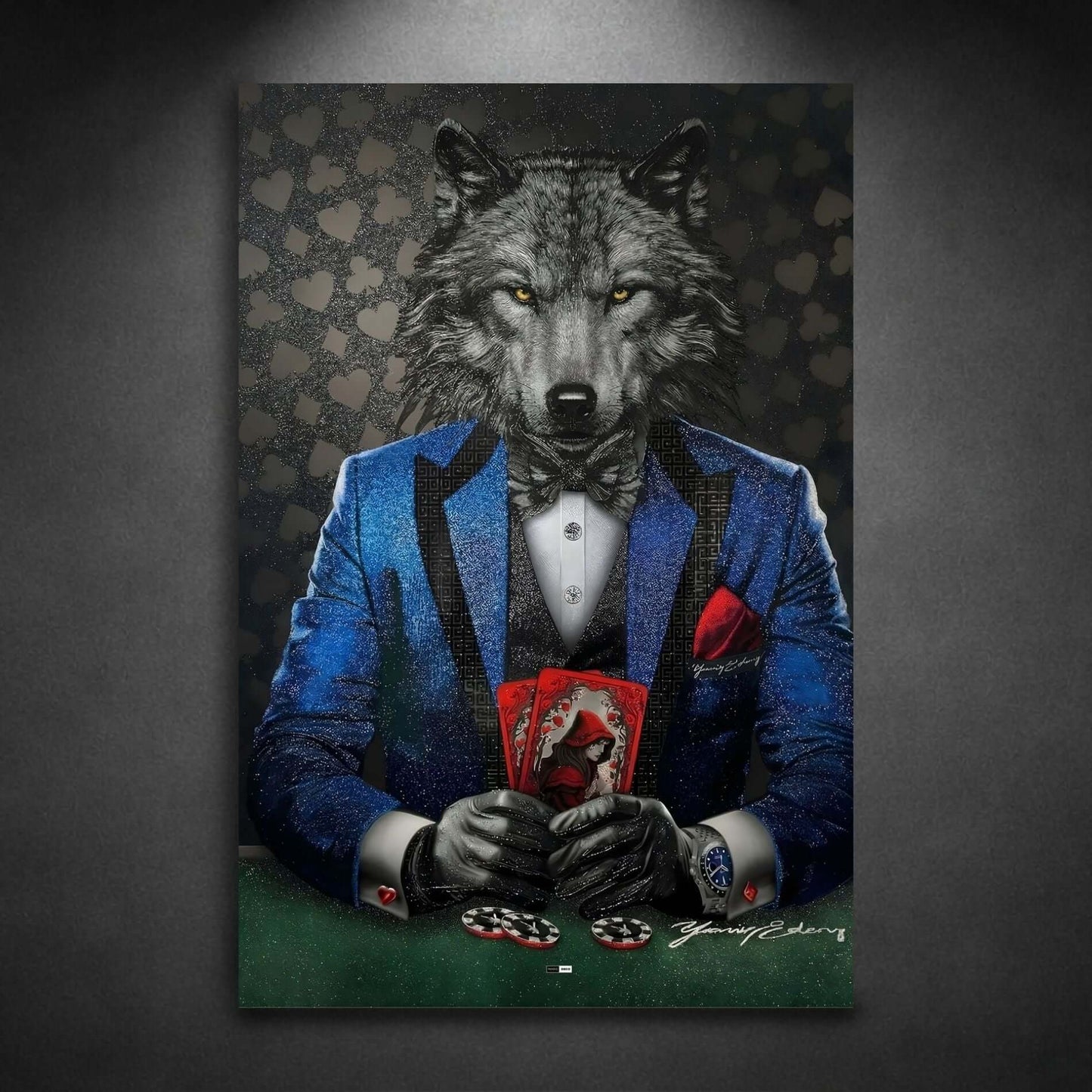Wolf in Suit | Art Mural Street Premium