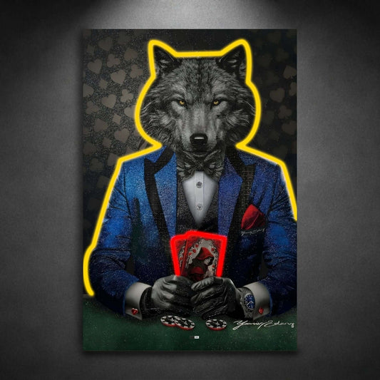 Wolf in Suit | Art Mural Street Premium
