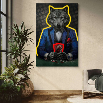 Wolf in Suit | Art Mural Street Premium