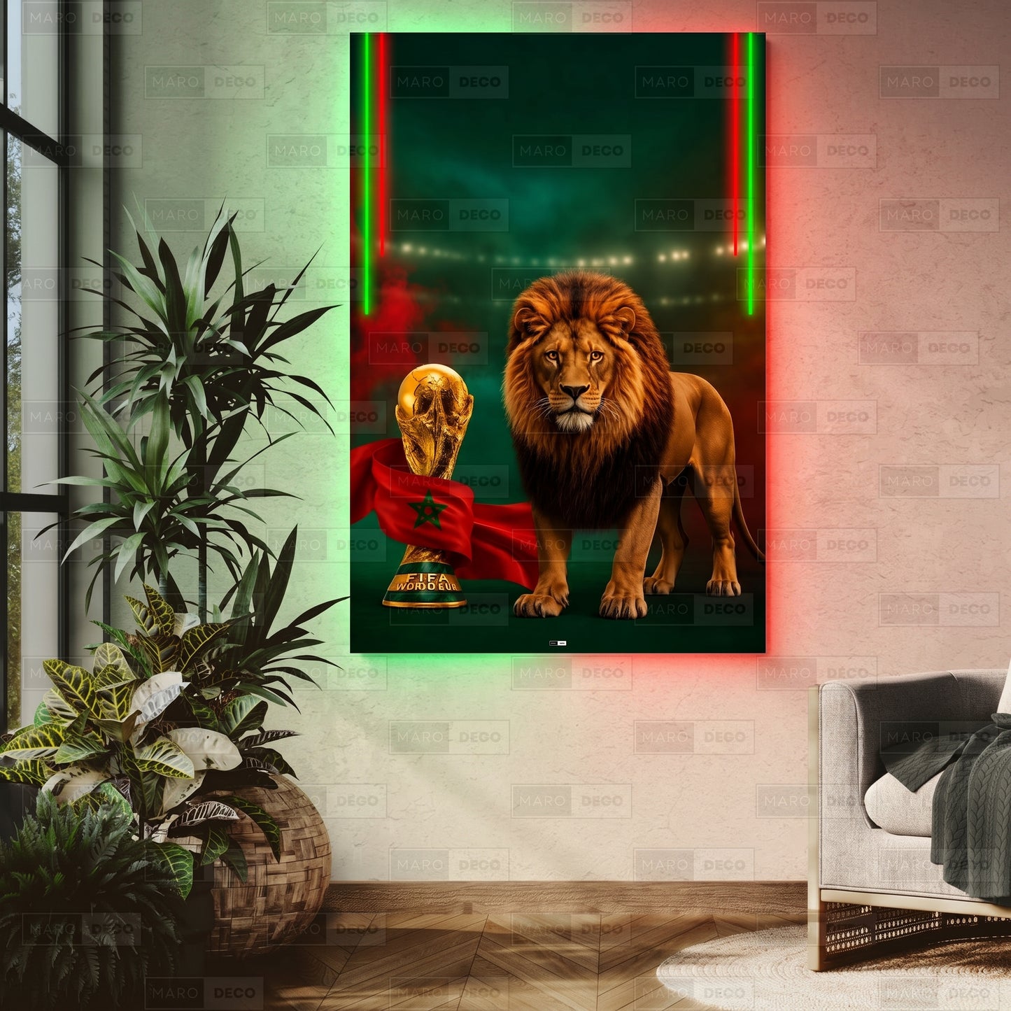 Tableau LED La Fierté des Lions