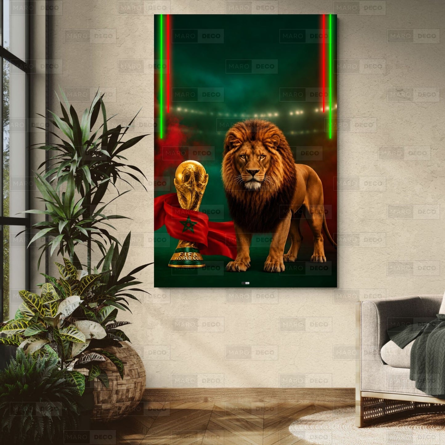 Tableau LED La Fierté des Lions