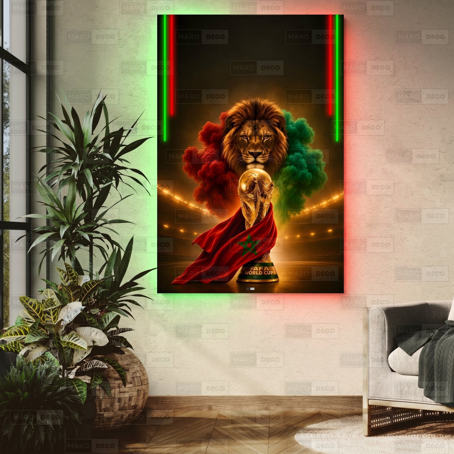 Tableau LED Le Roi du Terrain