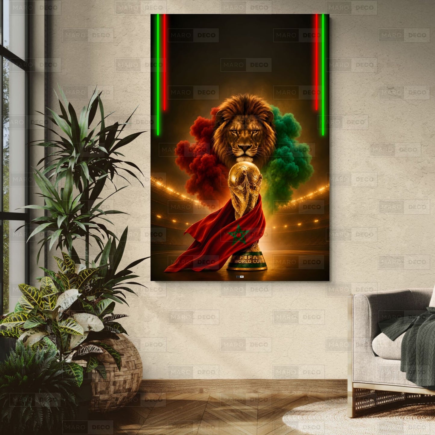 Tableau LED Le Roi du Terrain