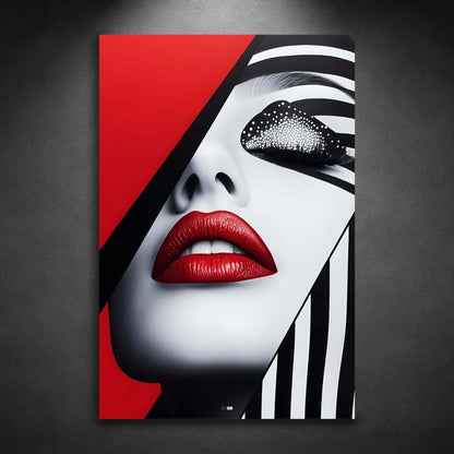 Red Luxe Lips | Cadre Glamour Rouge