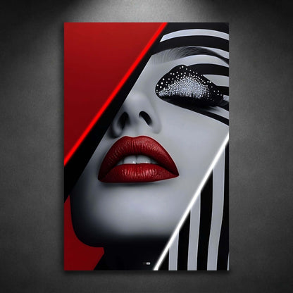Red Luxe Lips | Cadre Glamour Rouge