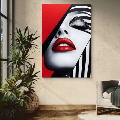 Red Luxe Lips | Cadre Glamour Rouge