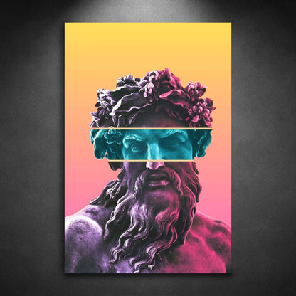 Neon Marble Vision | Art Mural Statue Premium