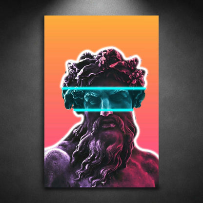 Neon Marble Vision | Art Mural Statue Premium