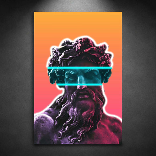 Neon Marble Vision | Art Mural Statue Premium