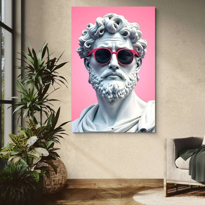 Pink Shades Statue | Art Mural Statue Pop