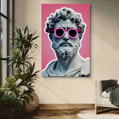 Pink Shades Statue | Art Mural Statue Pop