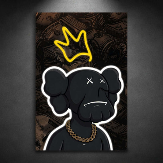 Crowned Street Elephant | Art Mural Street Premium