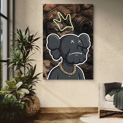 Crowned Street Elephant | Art Mural Street Premium