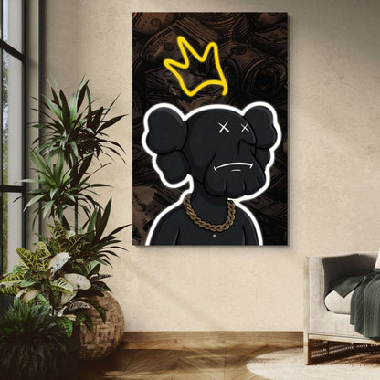 Crowned Street Elephant | Art Mural Street Premium