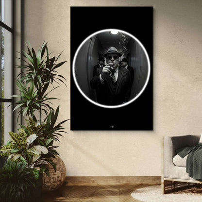 Noir Circle Shot | Déco Cinéma Noir