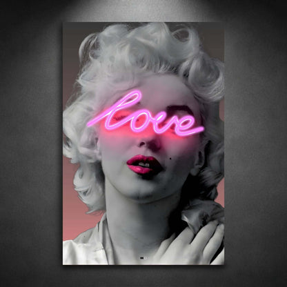 Neon Love Muse | Déco Glamour Premium