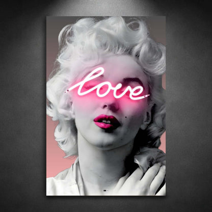 Neon Love Muse | Déco Glamour Premium