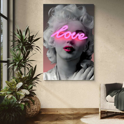 Neon Love Muse | Déco Glamour Premium