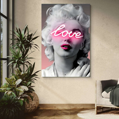 Neon Love Muse | Déco Glamour Premium