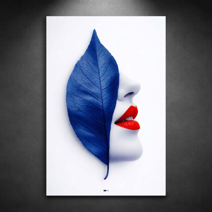 Blue Leaf Lips | Déco Glamour Minimal