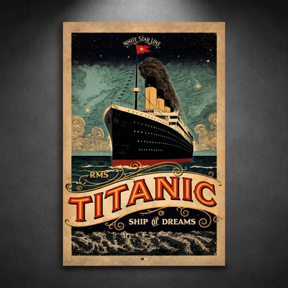 Ocean Liner Dreams | Affiche Voyage Vintage
