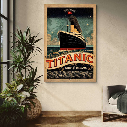 Ocean Liner Dreams | Affiche Voyage Vintage
