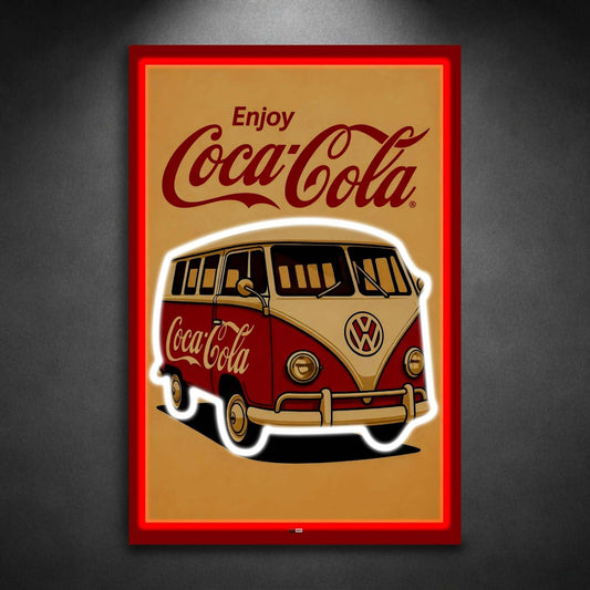 Vintage Soda Van | Affiche Rétro Van