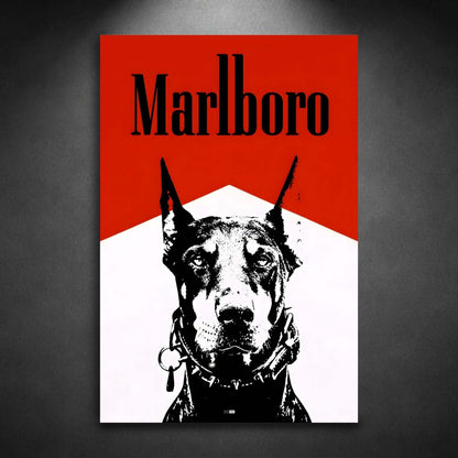 Red Tobacco Dog | Affiche Murale Rétro