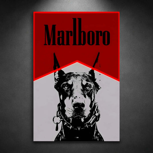 Red Tobacco Dog | Affiche Murale Rétro