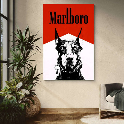 Red Tobacco Dog | Affiche Murale Rétro