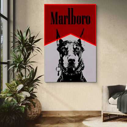 Red Tobacco Dog | Affiche Murale Rétro