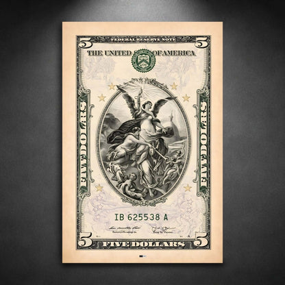 Five Dollar Angel | Décoration Argent Premium