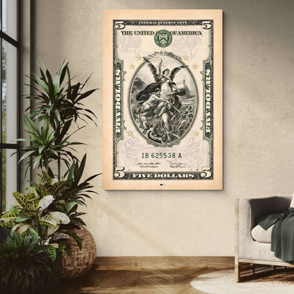 Five Dollar Angel | Décoration Argent Premium