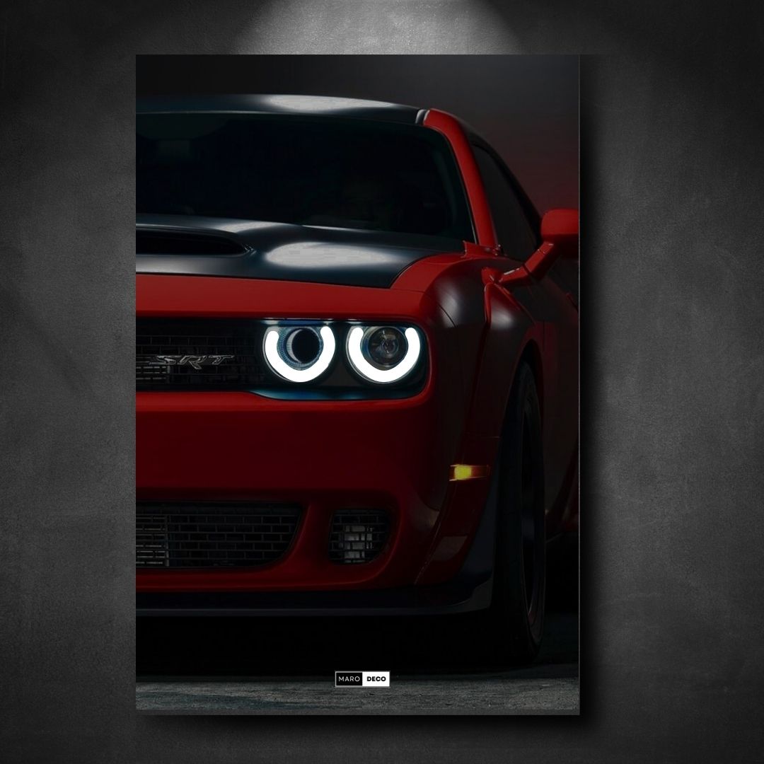 Tableau NÉON Dodge Challenger SRT Demon