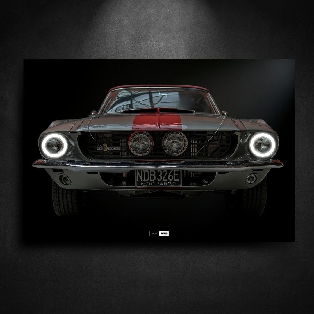 Tableau Néon Ford Mustang Fastback-Marodeco